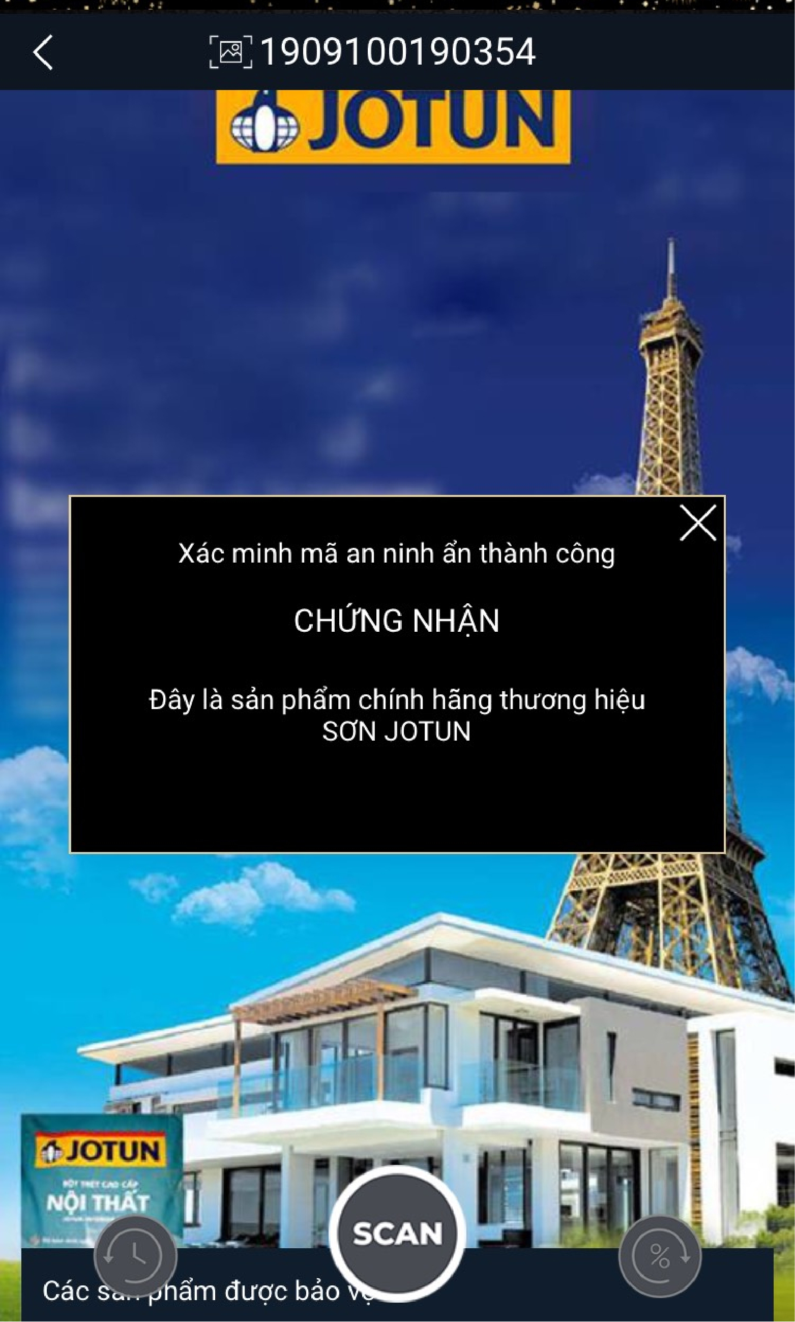 Kiểm tra bột trét tường Jotun chính hãng